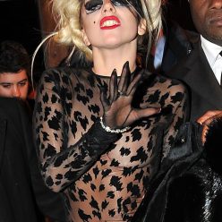 Lady Gaga Looks Hot in a See Through Outfit 4 Photos