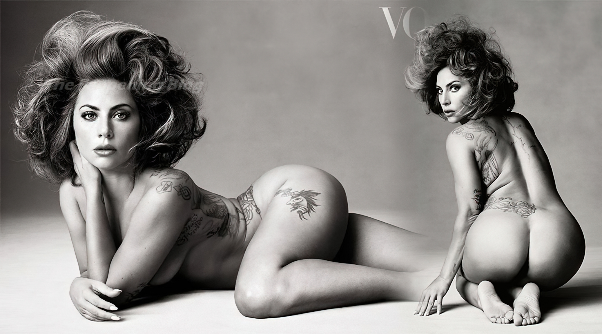 Lady Gaga Nude - Vogue December 2021 Issue (4 Photos)