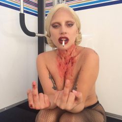 Lady Gaga Topless 1 Scary Photo
