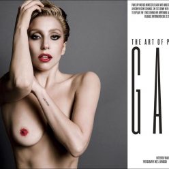 Lady Gaga Topless 9 Photos