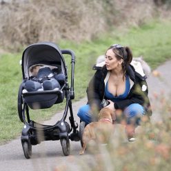 Lauryn Goodman Takes Her Son Out For a Walk in Hove 16 Photos