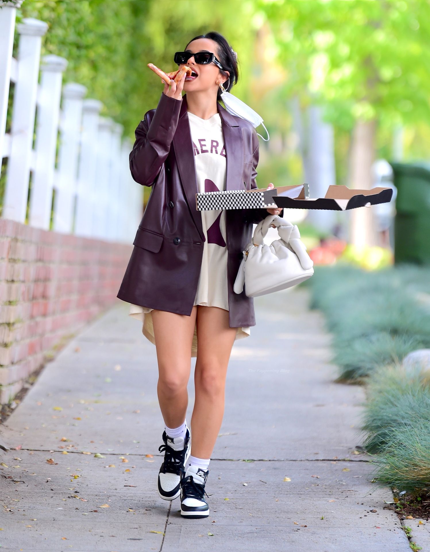 Leggy Becky G Grabs a Huge Bite of Pizza as She is Spotted out in West Hollywood (10 Photos)