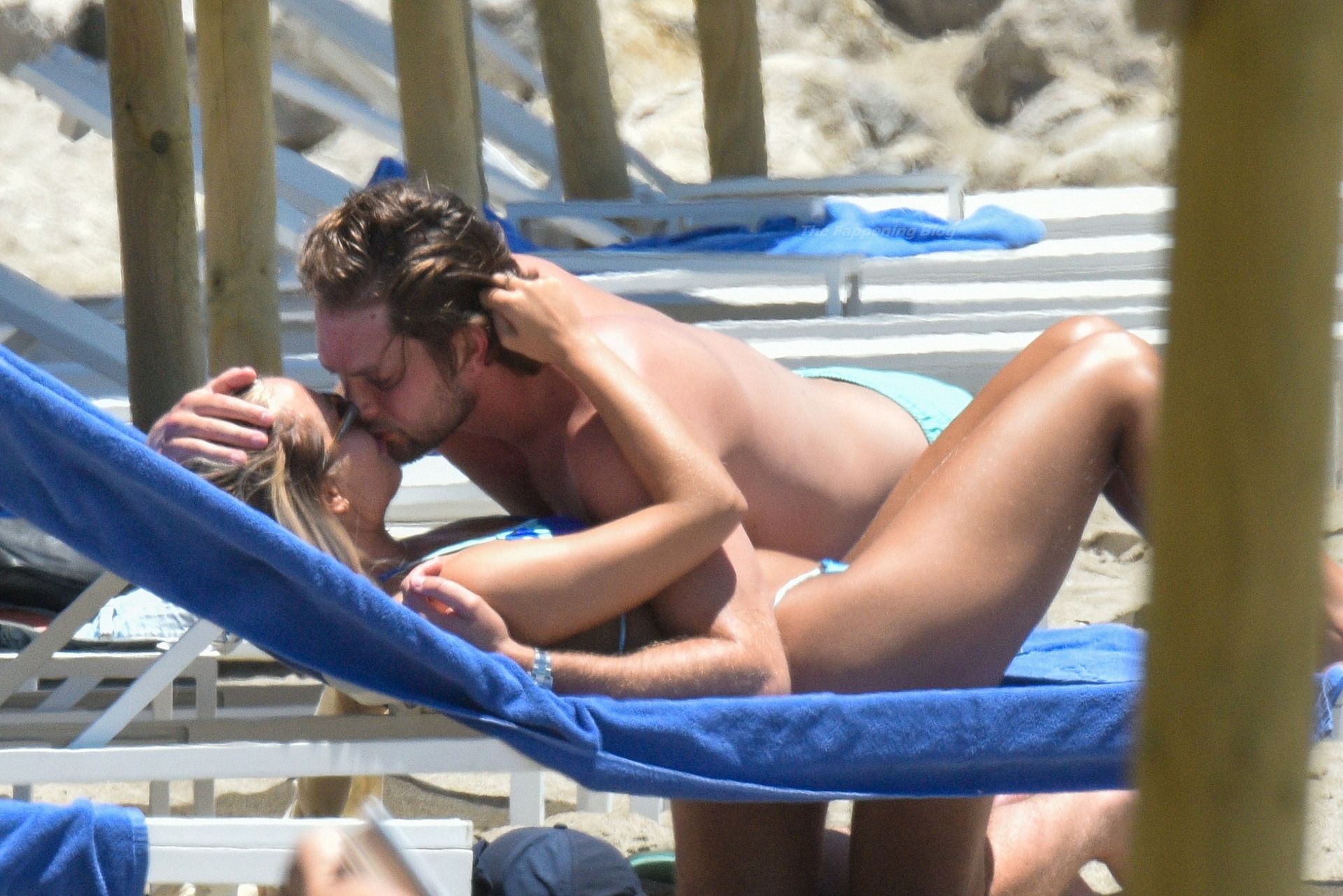 Lottie Tomlinson & Lewis Burton Pack on the PDA on the Beach in Marbella (31 Photos)
