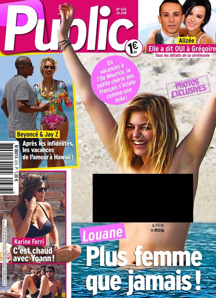 Louane Emera Topless (2 Photos)
