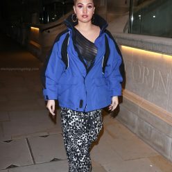 Mabel Looks sensational in a Mesh Top in London 10 Photos