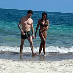 Madalina Diana Ghenea is Seen in a Bikini at The Beach in Mexico 5 Photos Video