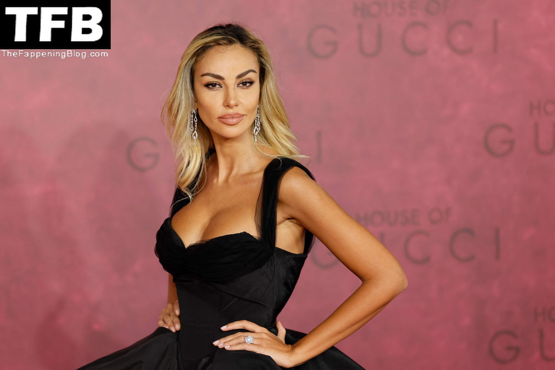 Madalina Ghenea Shows Off Her Sexy Tits at the House of Gucci’ Premiere in London (31 Photos)
