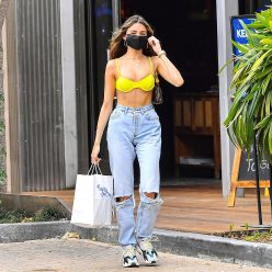 Madison Beer Stuns in a Yellow Bra at Cafe Havana in Malibu 29 Sexy Photos