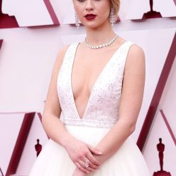 Maria Bakalova Stuns on The Red Carpet in a White Dress at The 93rd Oscars 35 Photos