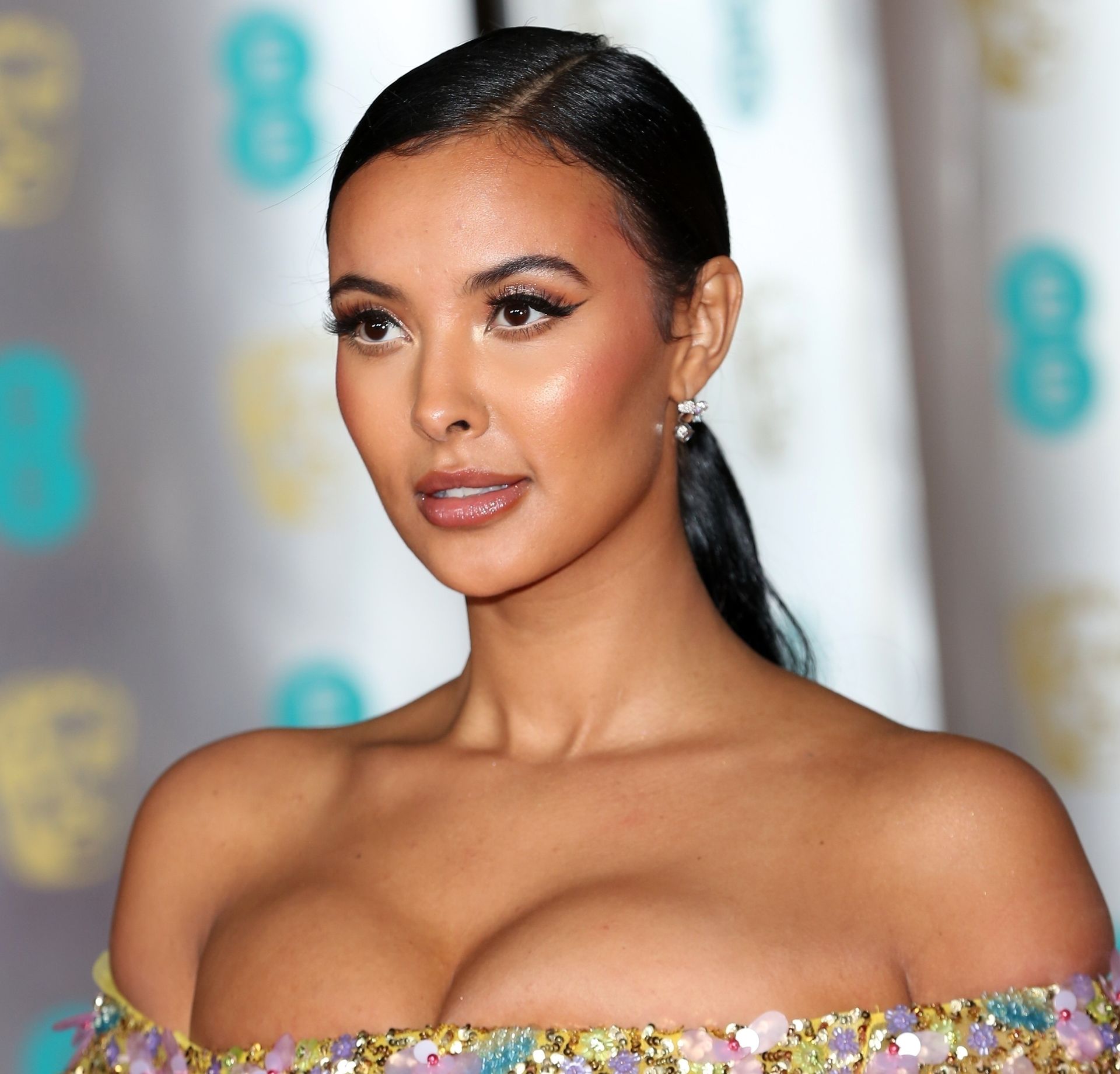 Maya Jama Shows Her Boobs at the BAFTA After Party in London (26 Photos)