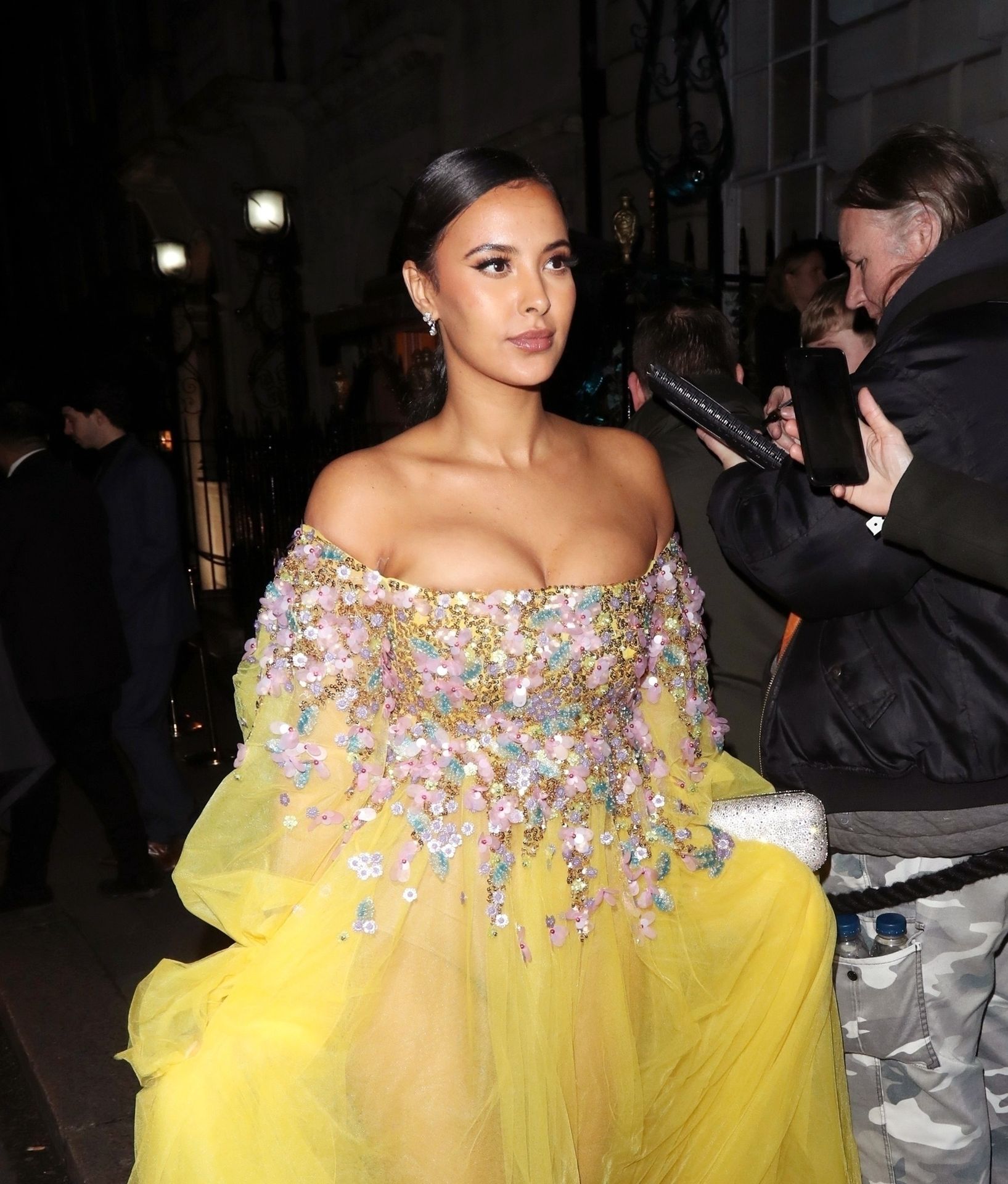 Maya Jama Shows Her Cleavage at the British Vogue And Tiffany & Co. Party (76 Photos)