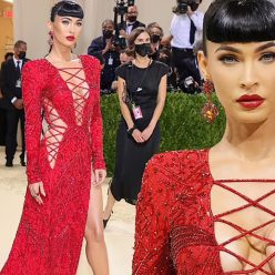 Megan Fox Looks Sexy in Red at the 2021 Met Gala in NYC 148 Photos Updated