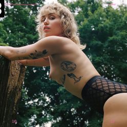 Miley Cyrus Displays Her Small Nude Tits For Interview Magazine October 2021 Issue 20 Photos