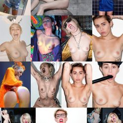 Miley Cyrus Nude 1 New Collage Photo