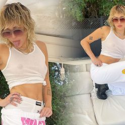 Miley Cyrus Shows Off Her Nude Tits 7 Photos