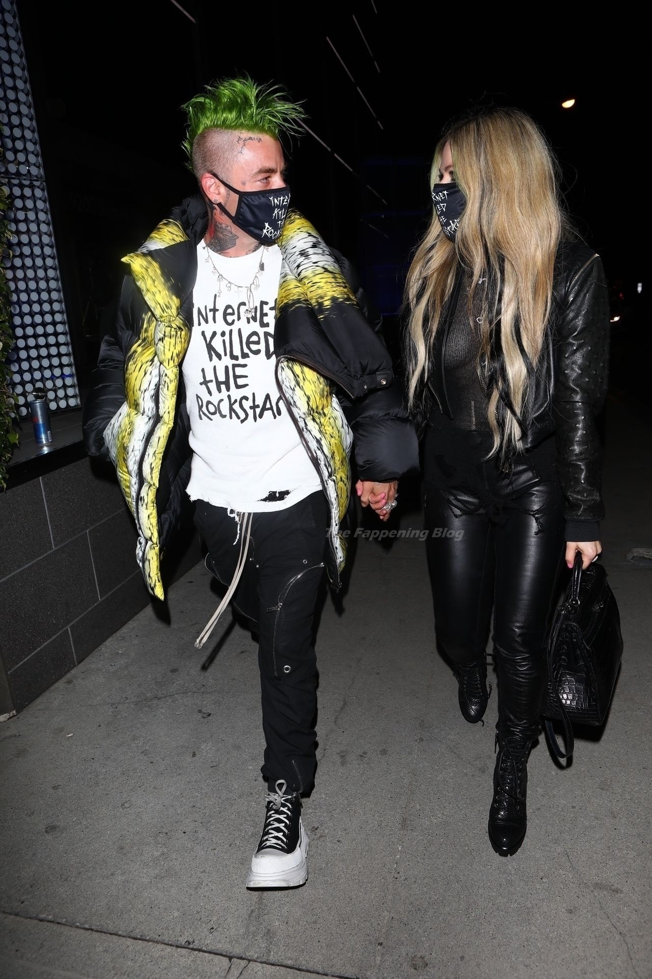 Mod Sun & Avril Lavigne Arrive Hand in Hand at BOA Steakhouse Ahead of Valentine’s Day (139 Photos)
