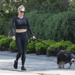Molly Sims Shows her ABS and Pokies in LA 33 Photos
