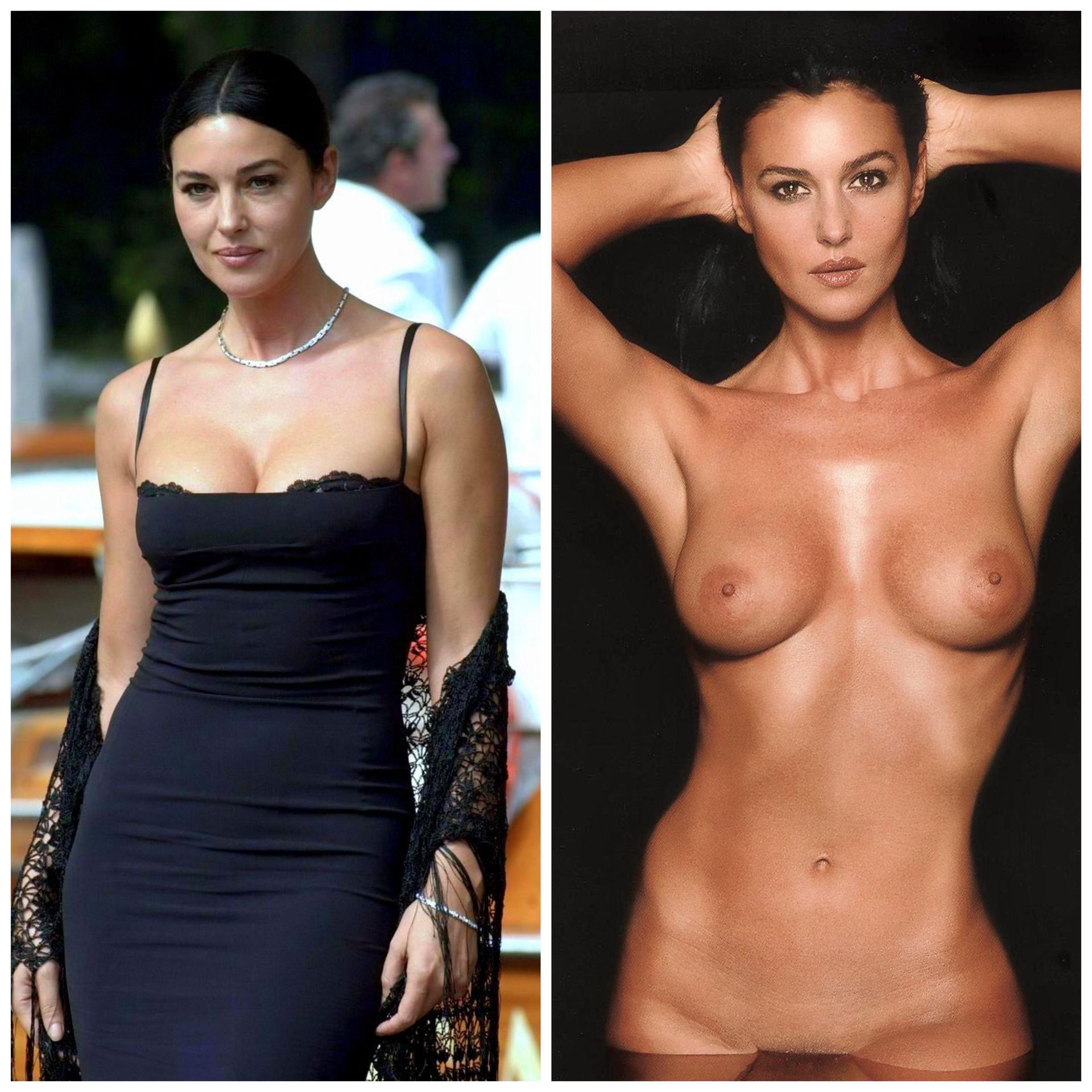 Monica Bellucci Nude & Sexy (1 Collage Photo)