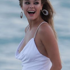 Nina Agdal Has a Couple Wardrobe Malfunctions While Navigating The Surf For a Photoshoot 25 P