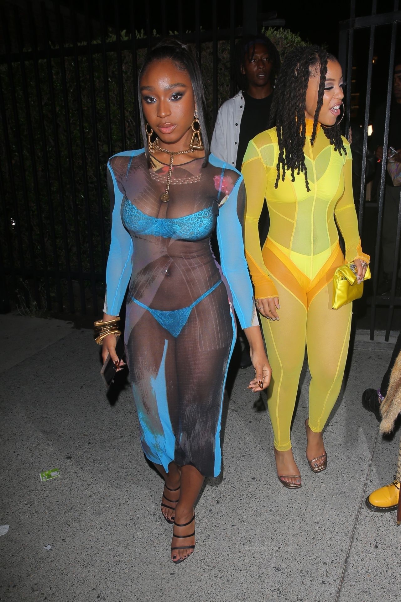 Normani & Chloe Look Stunning as They Leave Doja Cat’s Album Release Party (33 Photos + Video)