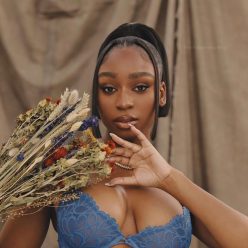 Normani Displays Her Tits in Lingerie 5 Photos