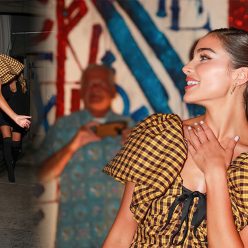 Olivia Culpo Puts on a Leggy Display in a Mini Dress for Dinner in West Hollywood 91 Photos