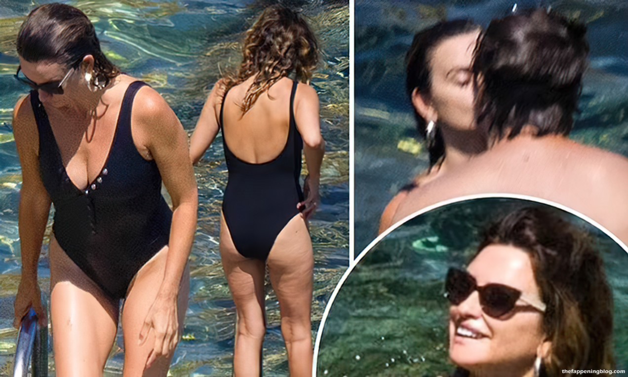 Penelope Cruz Shows Off Her Toned Swimsuit Body in a Black One-Piece (9 Photos)