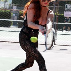 Phoebe Price Goes Racy Lacy on the Tennis Court 34 Photos