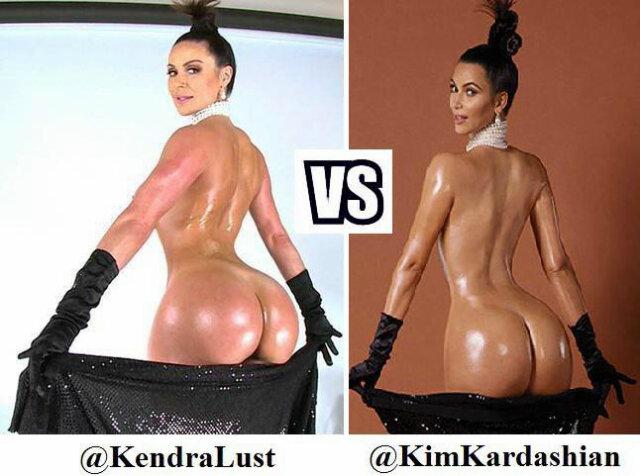 Poll: Battle of the Asses: Kendra Lust vs. Kim Kardashian