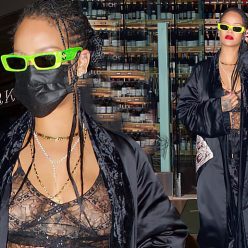 Rihanna Looks Fashionable While Grabbing Dinner at Wally8217s in Beverly Hills 77 Photos