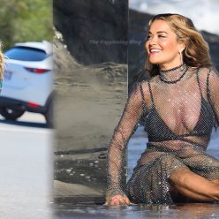Rita Ora Looks Hot on the Beach in Malibu 13 Photos Updated