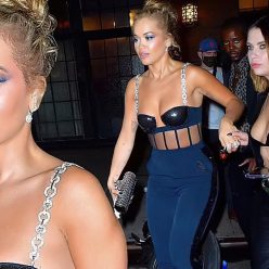 Rita Ora Smolders in a Blue Top While Ashley Benson Rocks a Leather Look in NYC 11 Photos