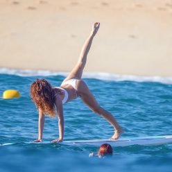 Sarah Hyland Displays Her Incredible Figure in a Bikini as She Larks Around on a Boat 54 Photo