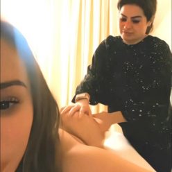 Topless Yanet Garcia Enjoys Her Ass Massage 8 Pics Video