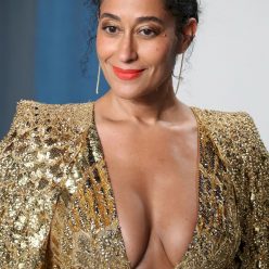 Tracee Ellis Ross Flaunts Her Deep Cleavage at the 2020 Vanity Fair Oscar Party 11 Photos