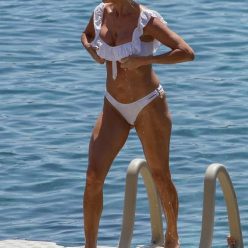 Victoria Silvstedt Looks Hot in a White Bikini During Her Vacation in Mykonos 27 Photos