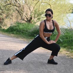 Yazmin Oukhellou Gets Her Morning Workout in Essex 11 Photos