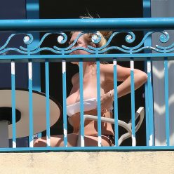 Zara Holland Enjoys the Sun on her Balcony in Barbados 121 Photos