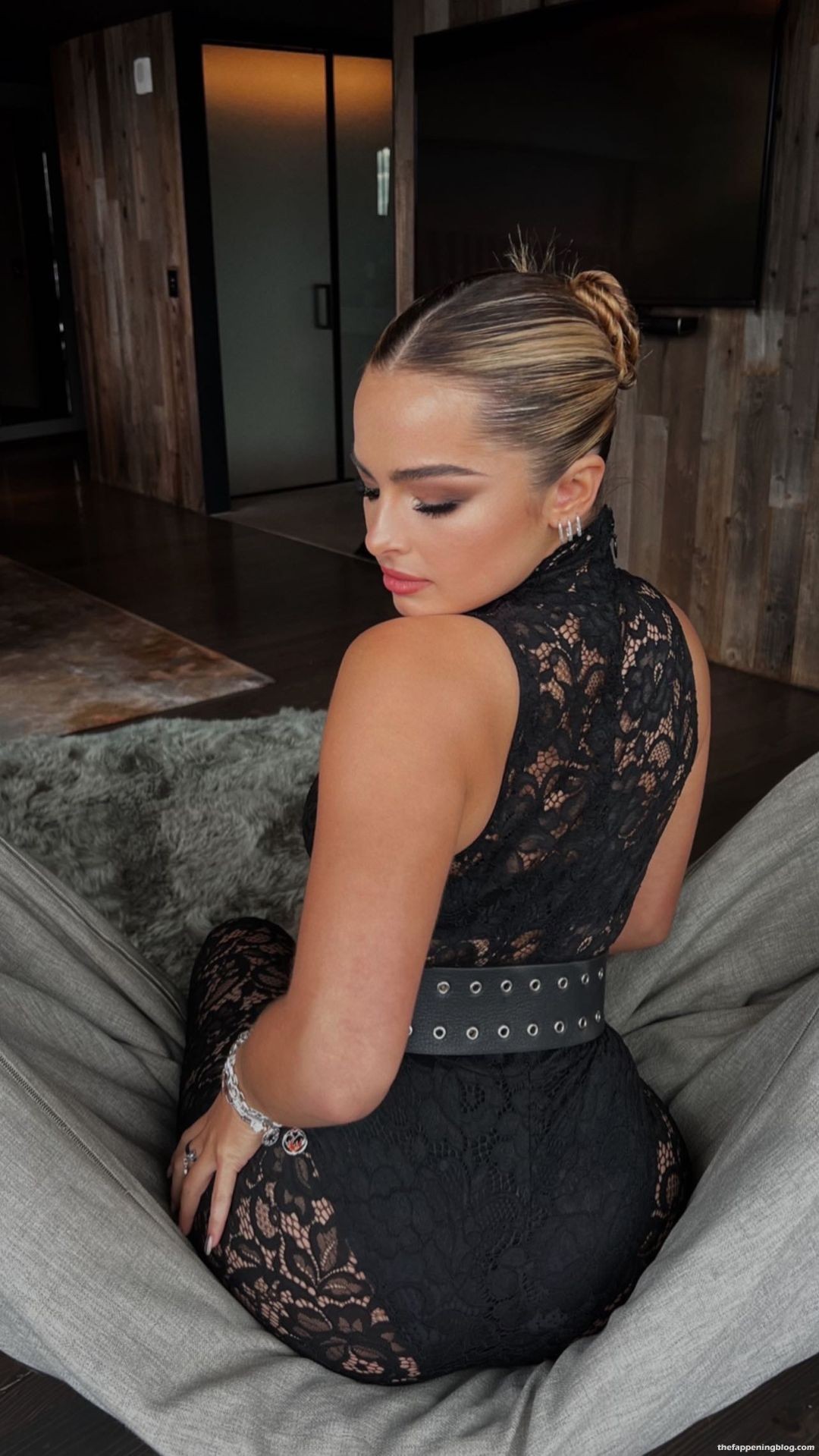 Addison Rae Flaunts Her Backside in a Daring Lace Catsuit (28 Photos)