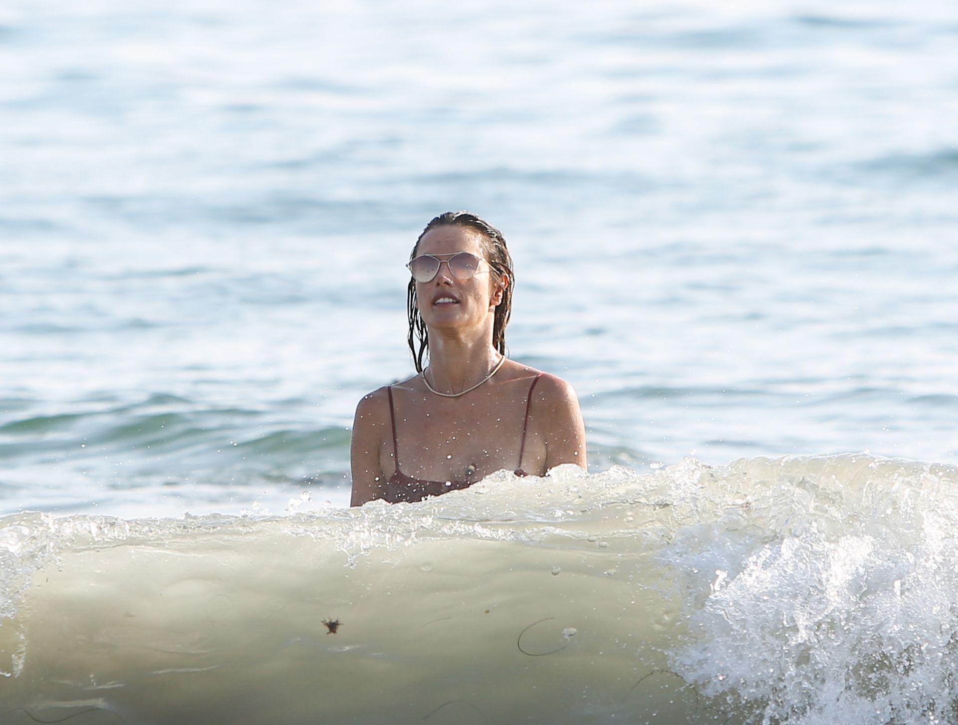 Alessandra Ambrosio Enjoys a Day at the Beach (89 Photos)
