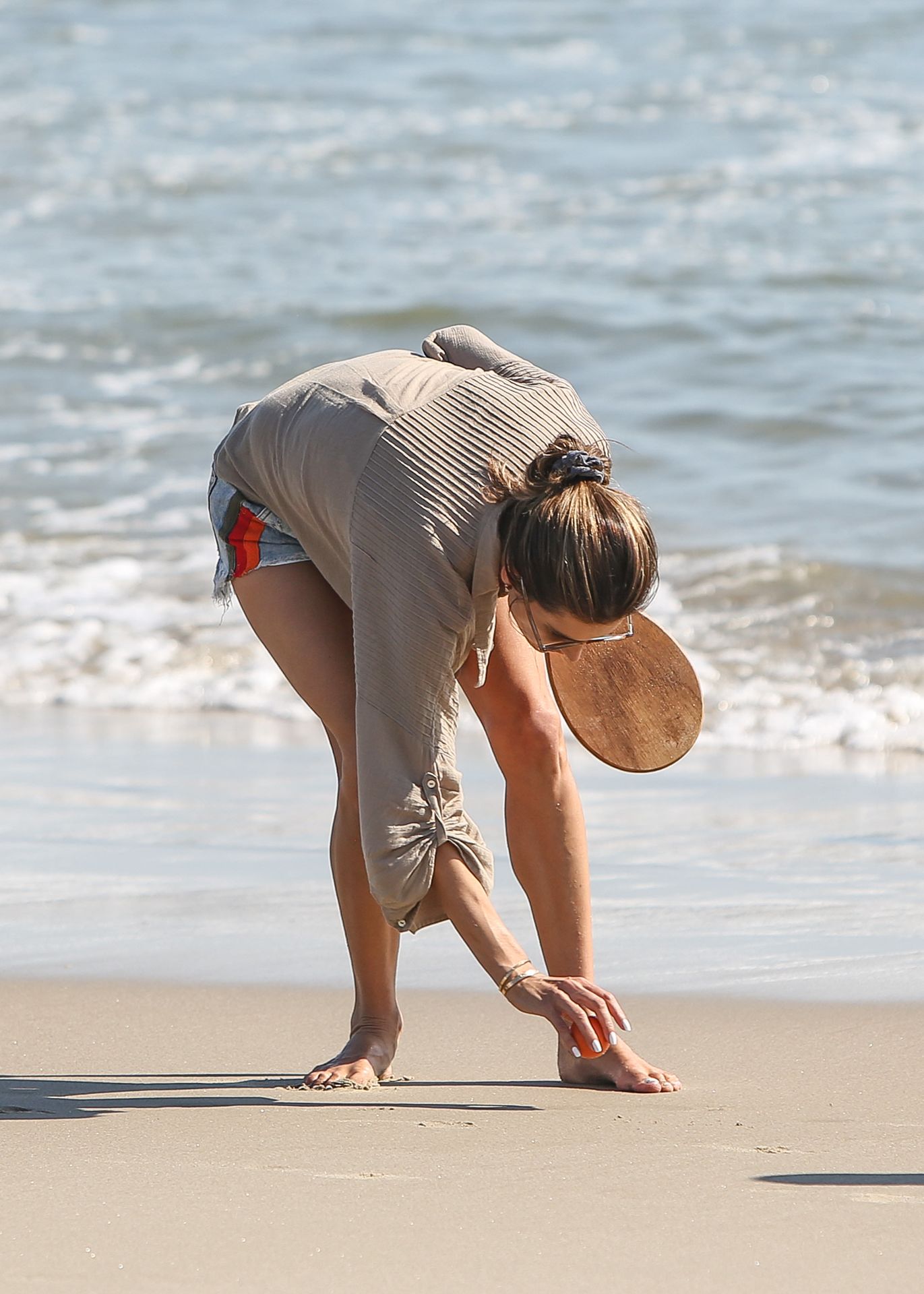 Alessandra Ambrosio Plays on the Beach (46 Photos)