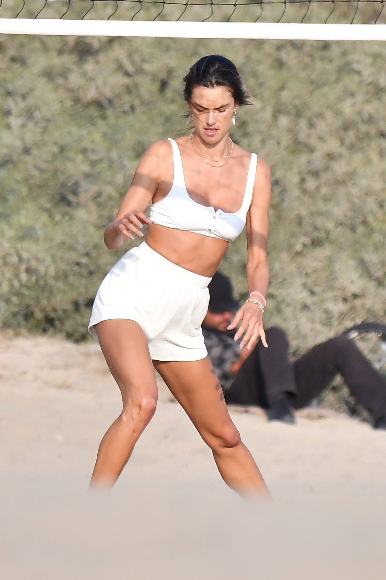 Alessandra Ambrosio Practices Her Volleyball Skills on the Beach with Friends (57 Photos)