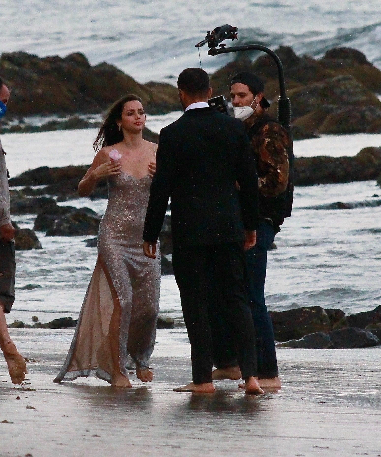 Ana de Armas Shoots a Scene for a Perfume Commercial at the Beach (67 Photos)