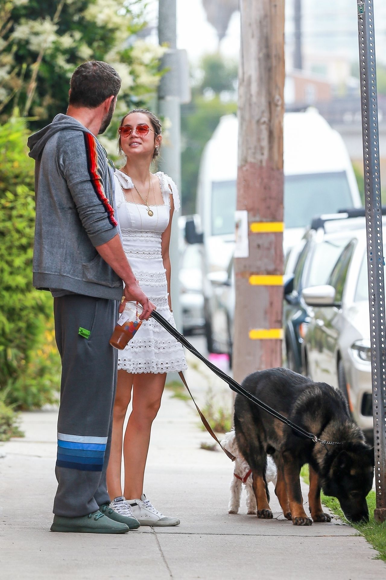 Ben Affleck & Ana de Armas Take the Dogs Out For a Walk (54 Photos)