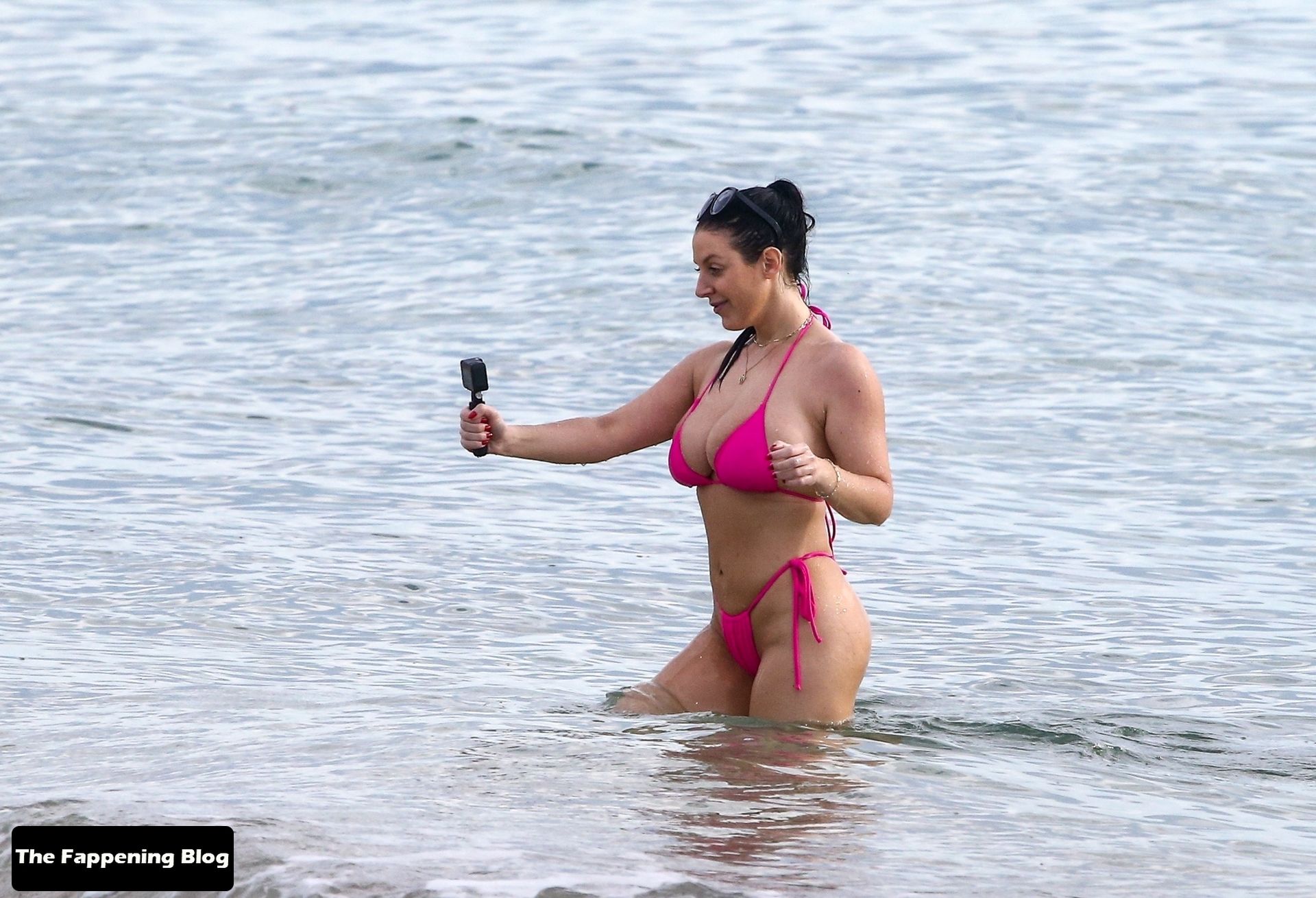 Angela White Looks Hot in a Pink Bikini (67 Photos + Video)