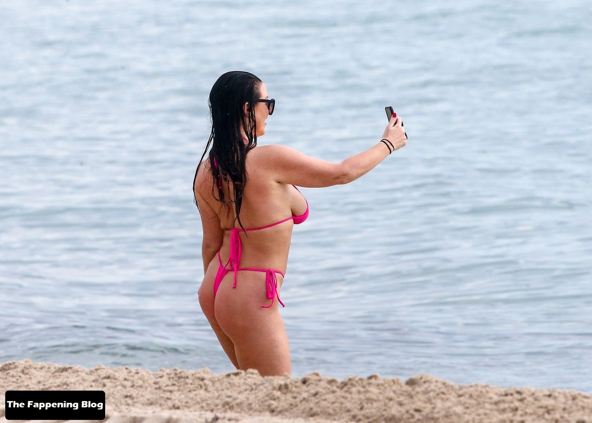 Angela White Looks Hot in a Pink Bikini (67 Photos + Video)