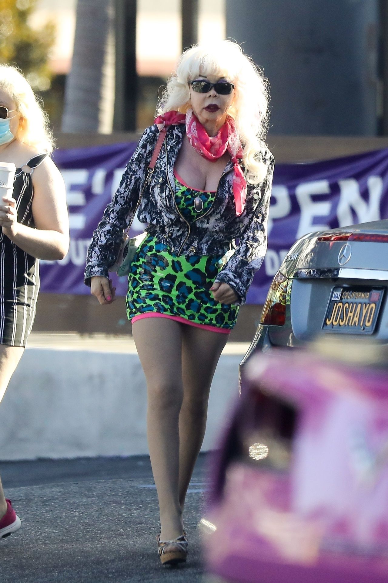 Angelyne Flashes Her Roses in WeHo (44 Photos)
