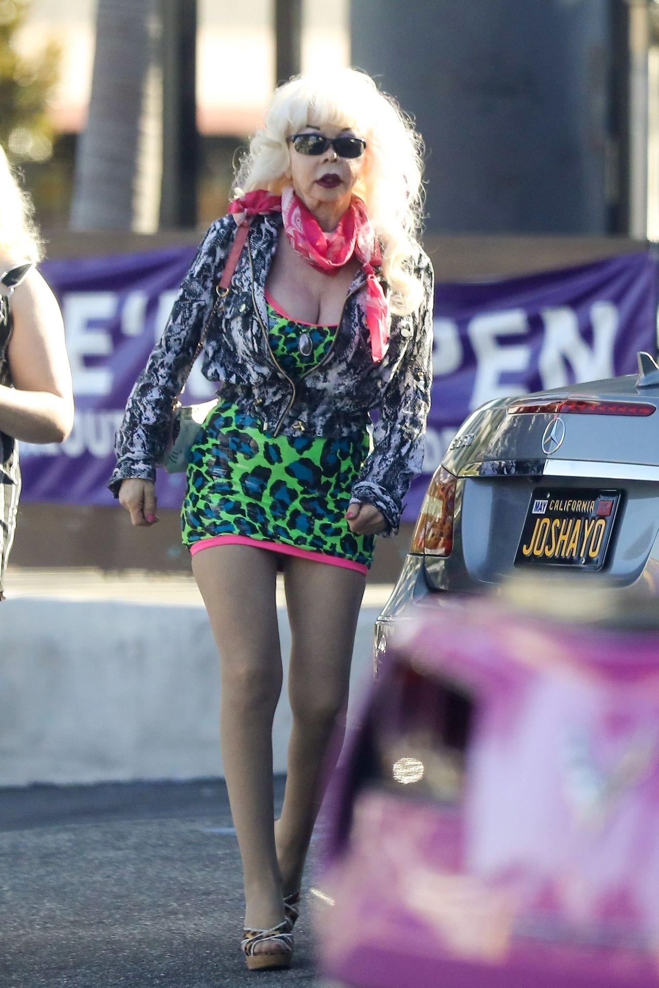 Angelyne Flashes Her Roses in WeHo (44 Photos)