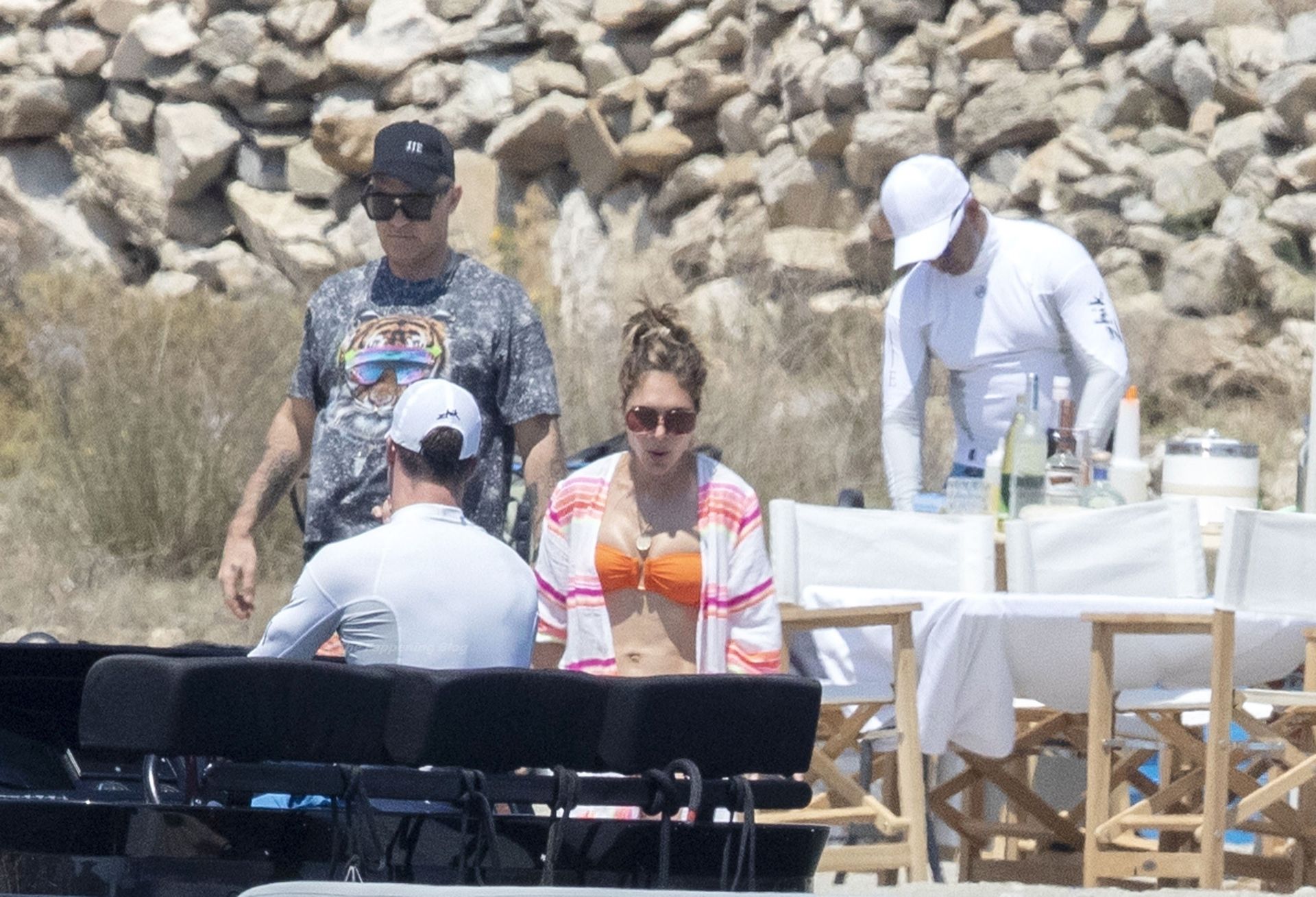 Ayda Field is Pictured with Robbie Williams on Their Holiday in Greece (34 Photos)