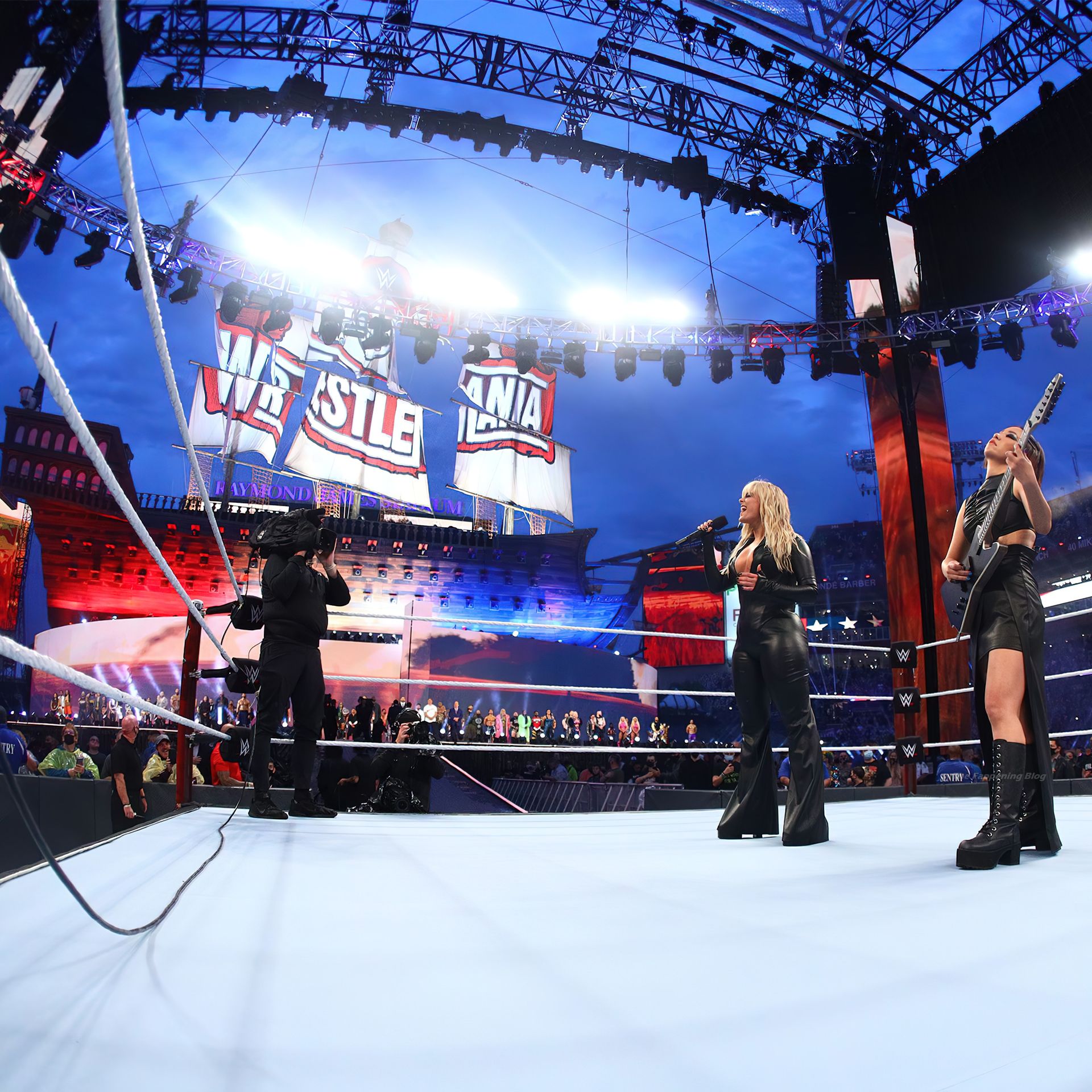 Bebe Rexha Looks Hot at Wrestlemania 37 (12 Photos + Video)